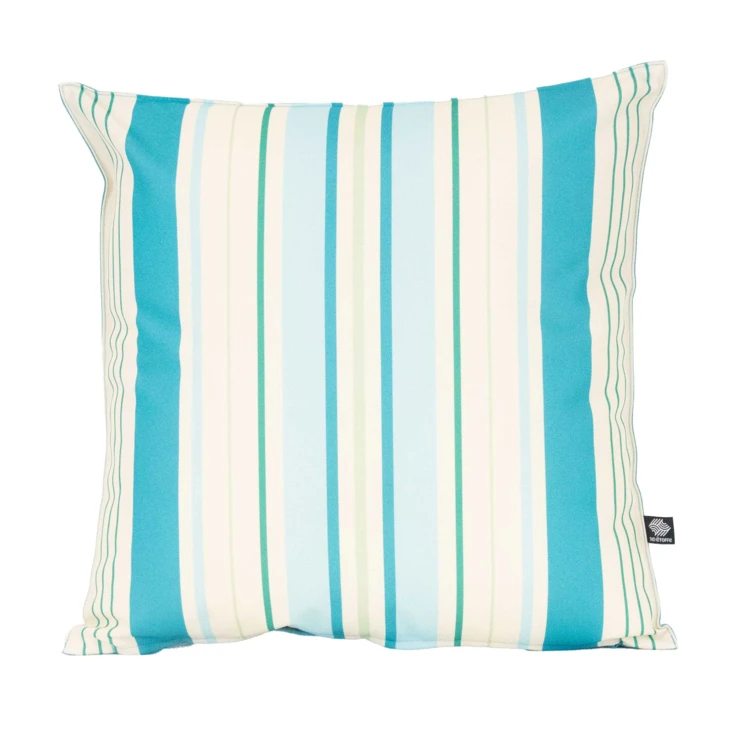 Coussin extérieur rayé