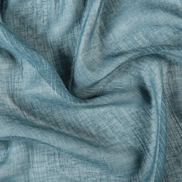 Voilage à oeillets tamisant à fil flammé