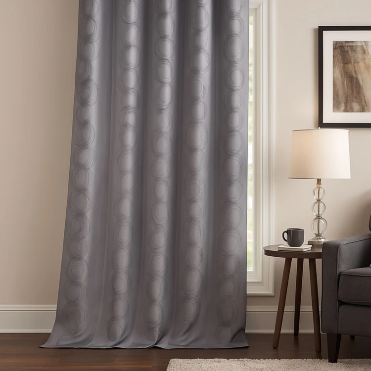 Rideau jacquard print Cercle Design