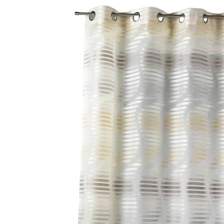 Voile jacquard con strisce verticali ondulate