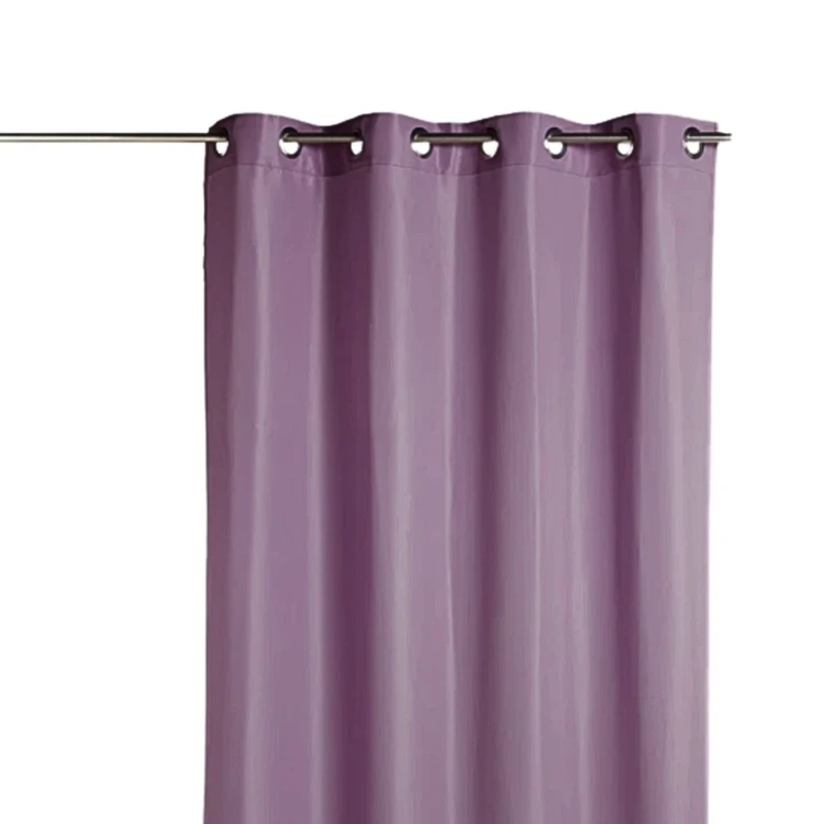 Cortina de microfibra lisa