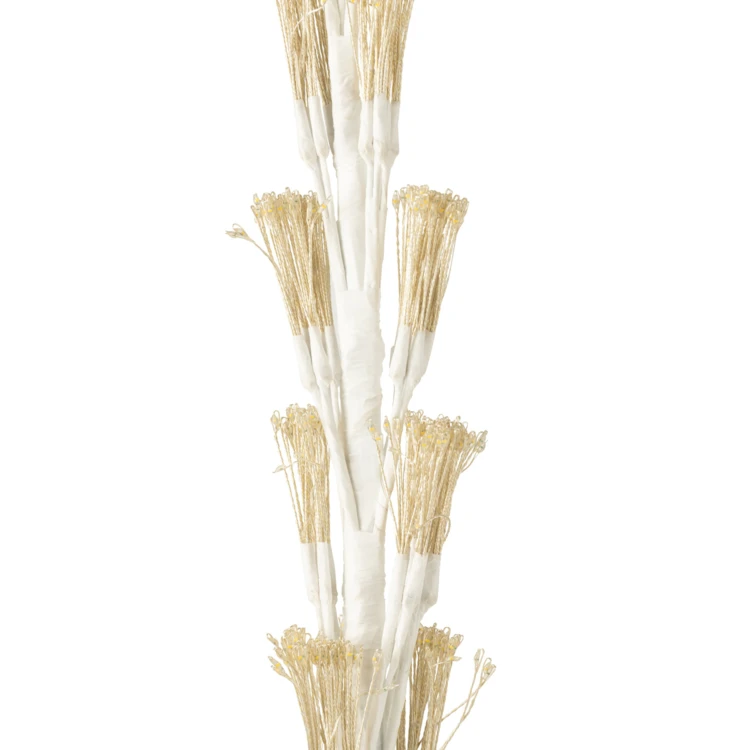 ARBRE LED LUMIÈRES BLANC CHAUD FER NOIR EXTRA LARGE