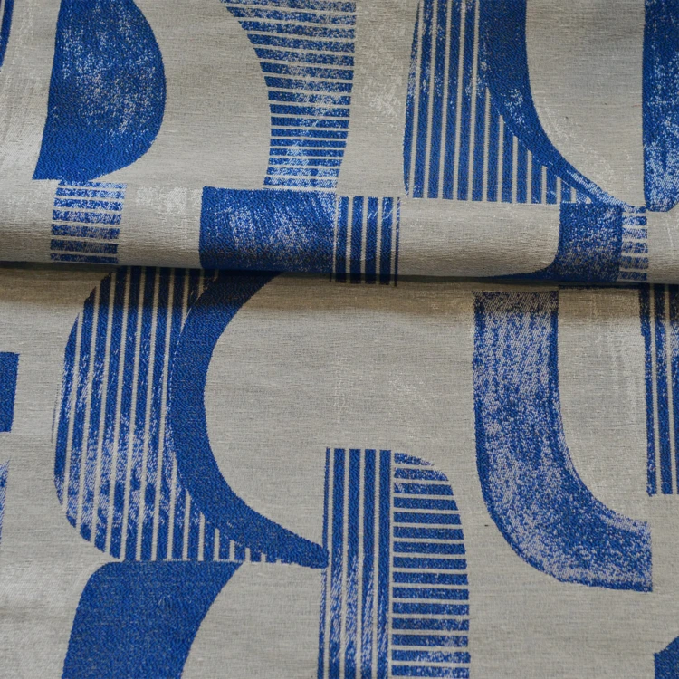 Möbelstoffe mit Indigo-Mustern