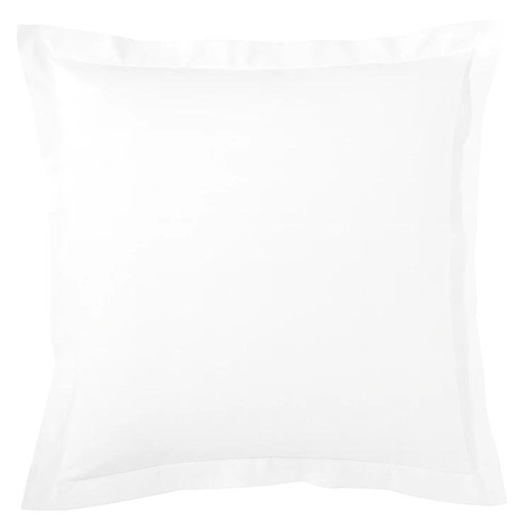 Taie d’oreiller percale de coton piquée unie