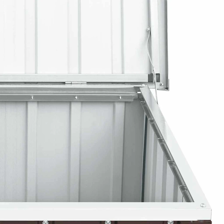 Coffre de rangement de jardin en acier galvanisé