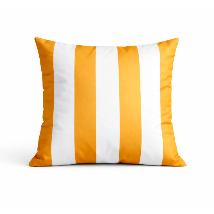 Coussin imperméable déhoussable à rayures