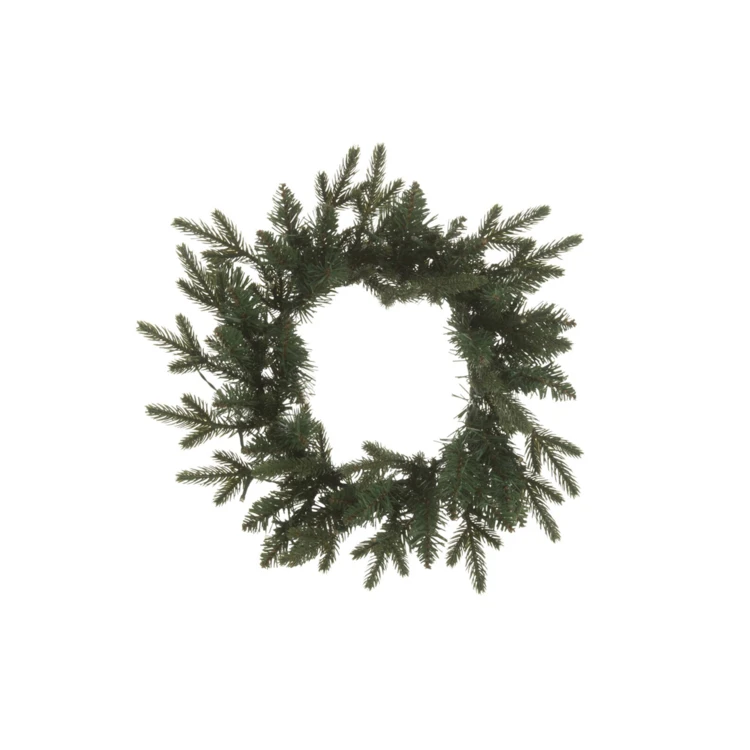 COURONNE 40 LED ROND PLASTIQUE VERT FONCÉ LARGE
