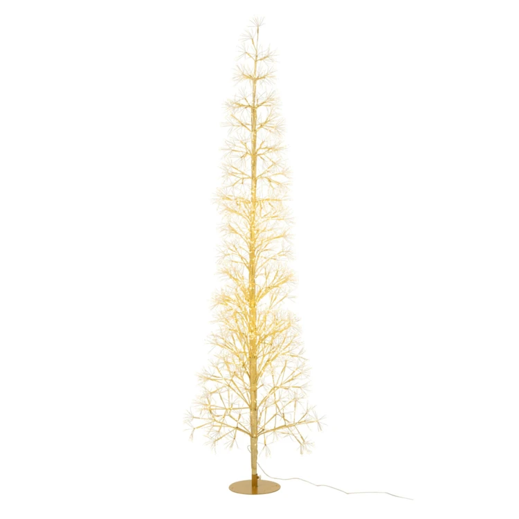ARBRE LED LUMIÈRES BLANC CHAUD FER NOIR EXTRA LARGE