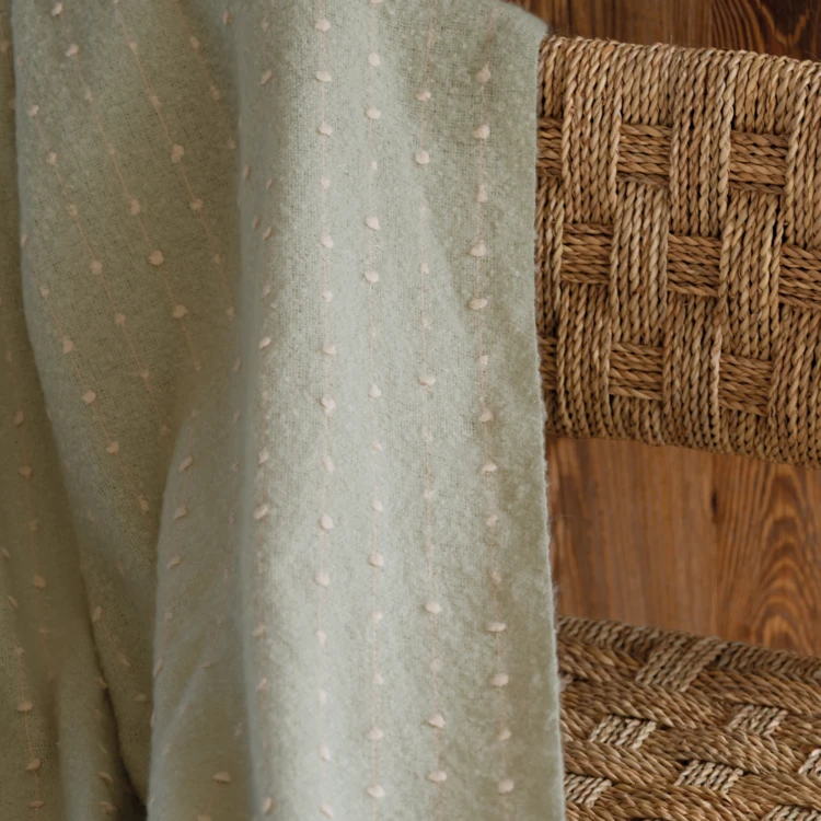Plaid / Chemin de lit aspect mohair doux