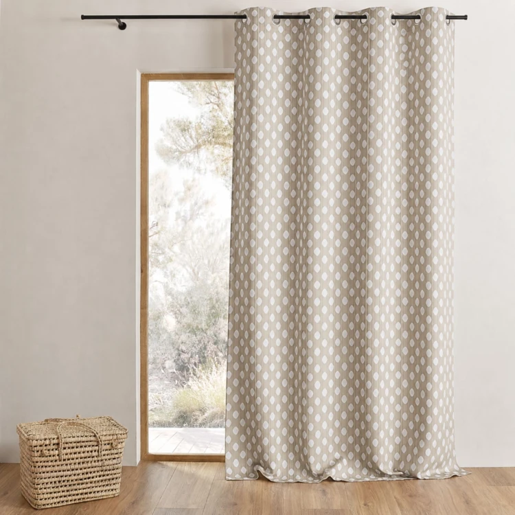 Cortina de jacquard con motivos redondeados, peso
