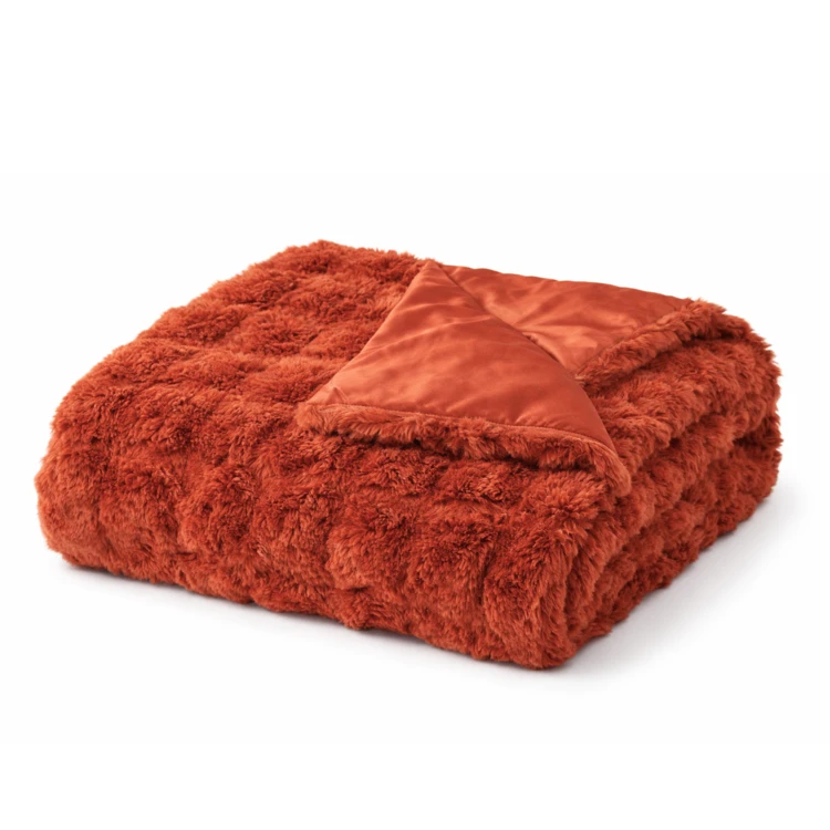 Plaid ultra doux 700 g/m² effet relief bubble