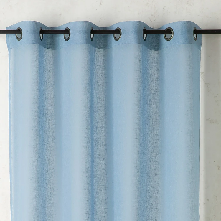 Voilage uni et tamisant en poly/lin