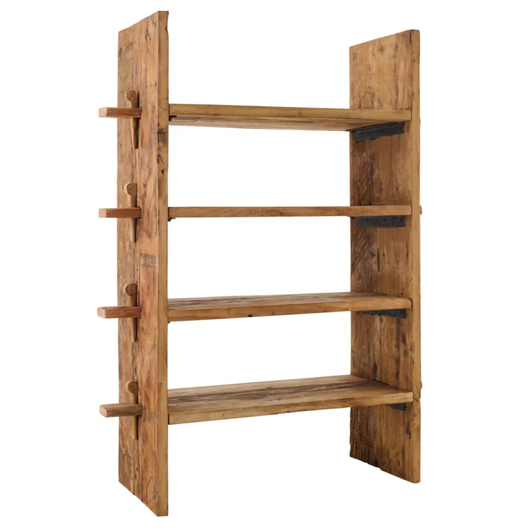 Bibliothèque en bois massif