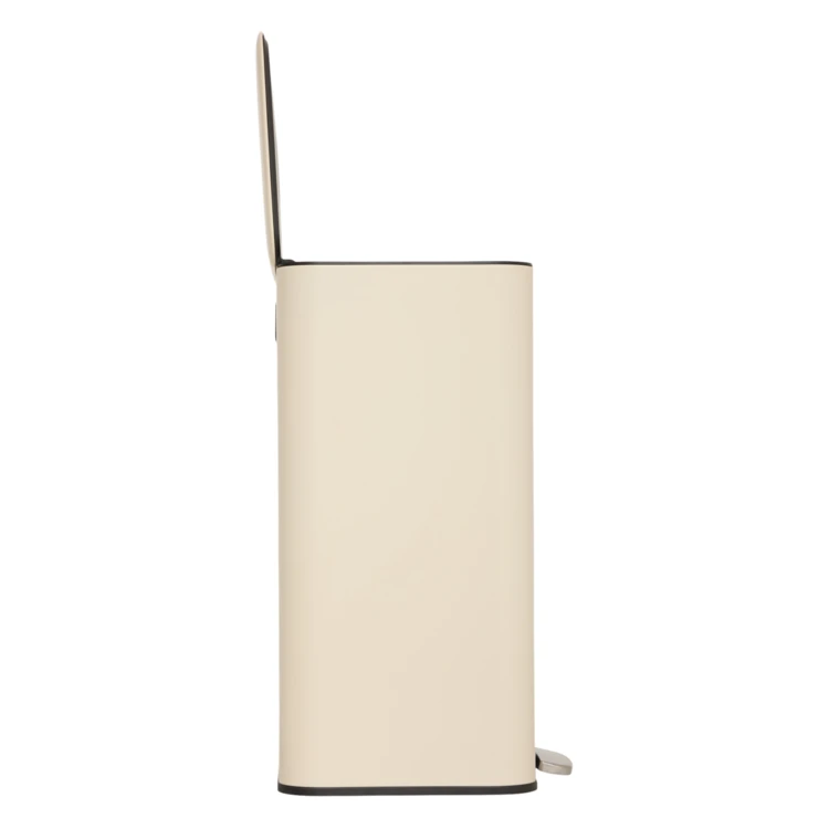 Poubelle à pédale slim en métal avec filtre anti-odeurs 50 L