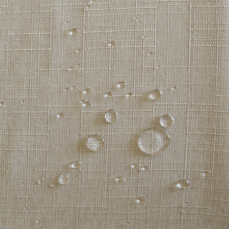 Tissu déperlant effet coton flammé