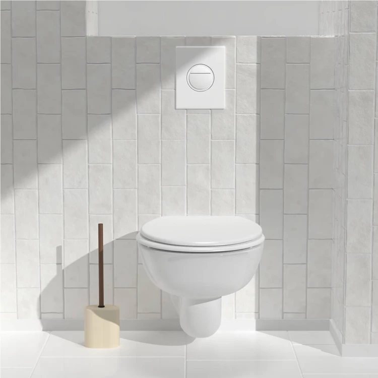 Brosse WC avec porte-brosse en résine
