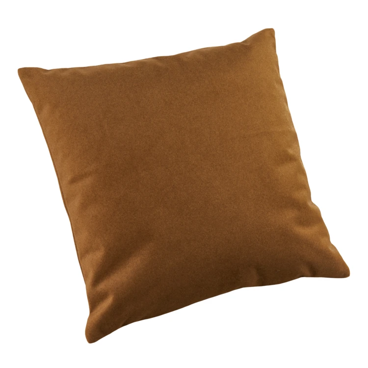 Coussin velours effet peau de pêche