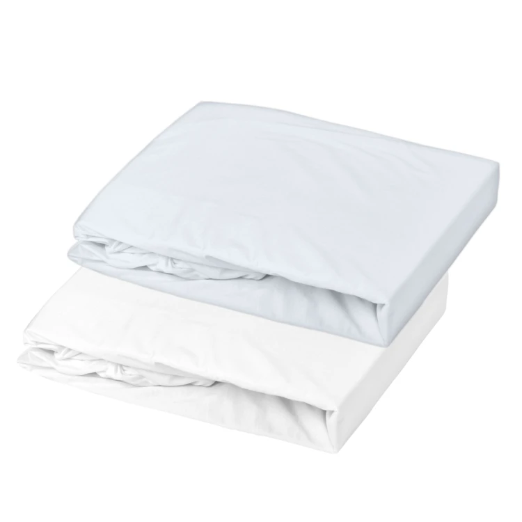 Lot alèse imperméable et drap-housse bébé en coton