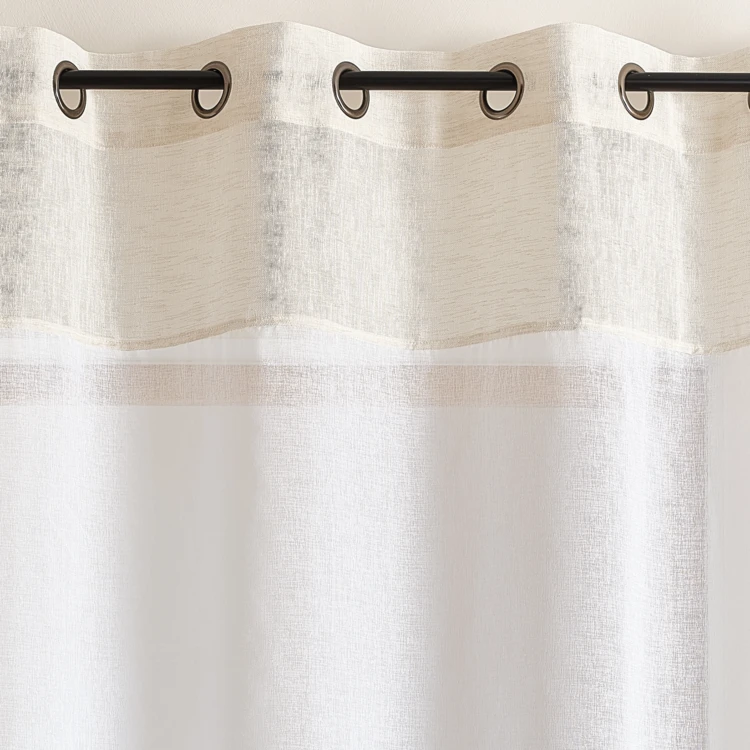 Voilage lumineux bicolore à oeillets