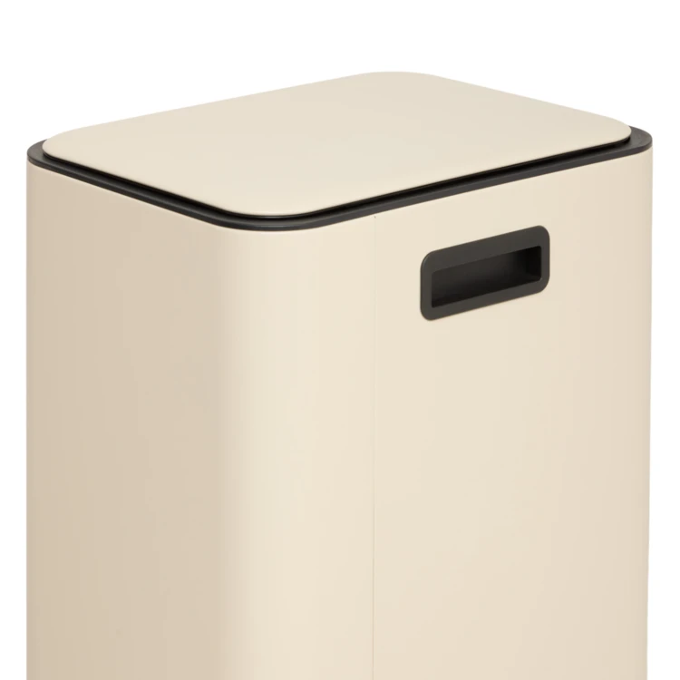 Poubelle à pédale slim en métal avec filtre anti-odeurs 50 L