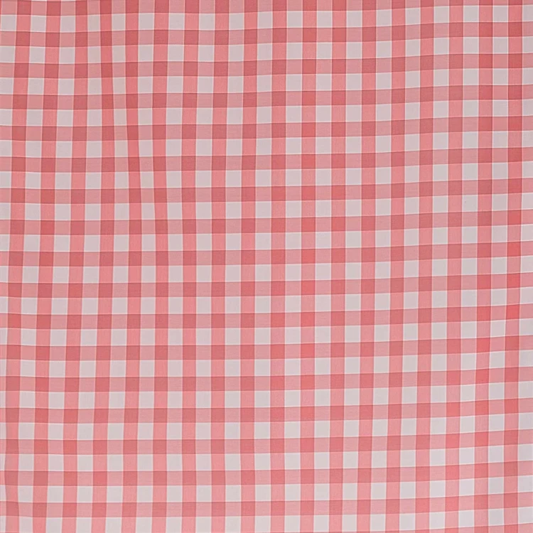 Paire petits voilages à carreaux rouges normands