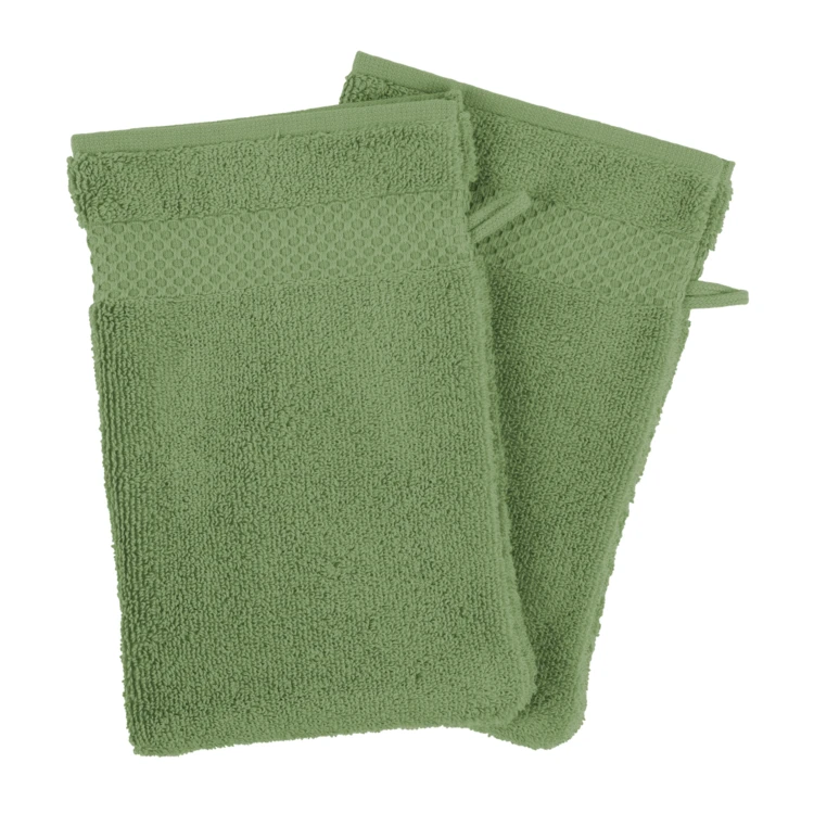 Set de 4 gants de toilette en coton Mirmande