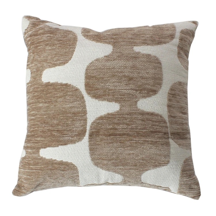 Coussin décoratif déhoussable jacquard motif moderne