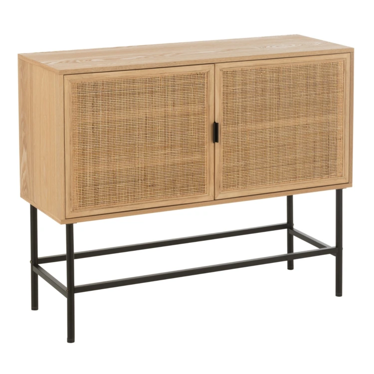 Meuble de rangement en bois et métal