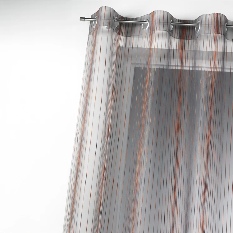 Voilage en organza multicolore tissé