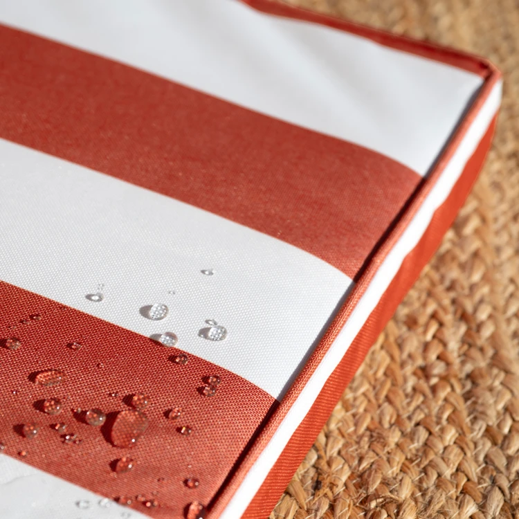 Galette de chaise imperméable déhoussable à rayures ARCACHON