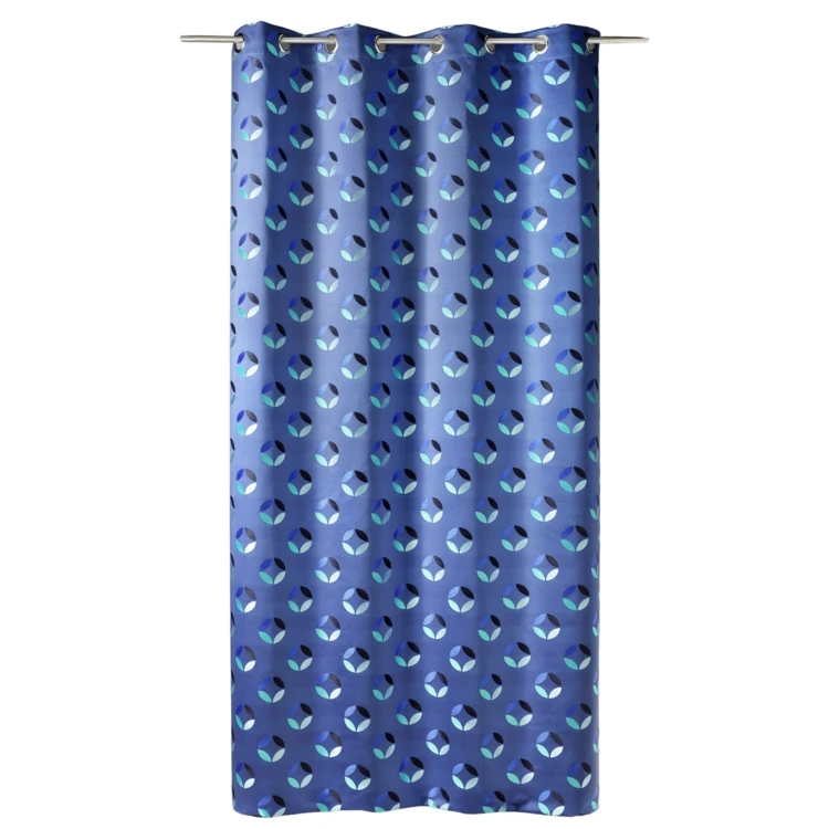 Rideau en jacquard à imprimés "rosace"