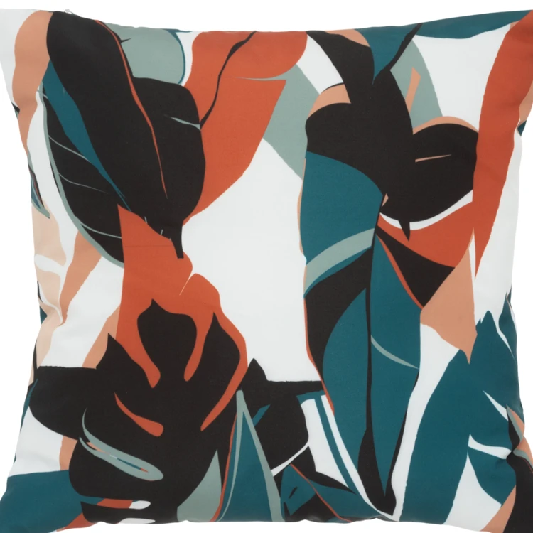 Coussin extérieur imprimé feuilles