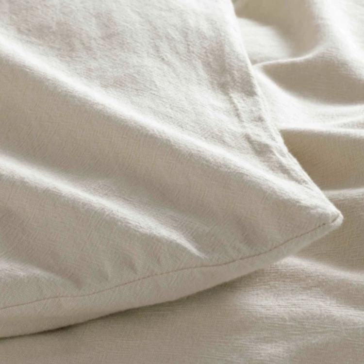 Parure de lit en tissus tissé teint
