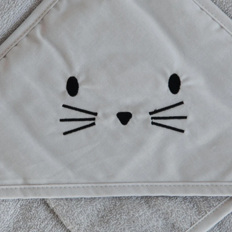 Set sortie de bain et gant lapin