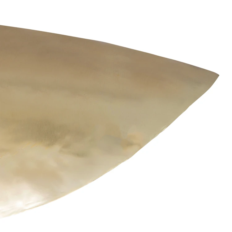Suspension luminaire design en métal doré
