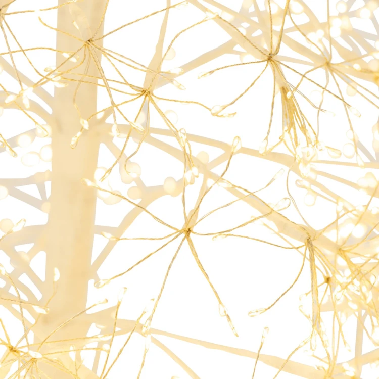 ARBRE LED LUMIÈRES BLANC CHAUD FER NOIR EXTRA LARGE