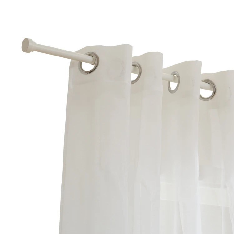 Kit di bastoni per tende estensibili con tappo terminale a disco metallico