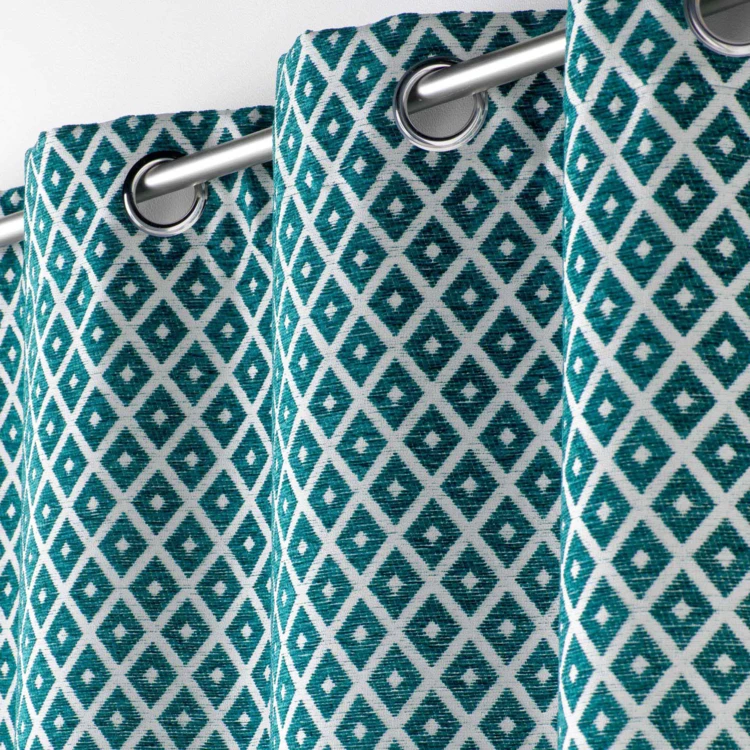 Rideau Jacquard motif losange