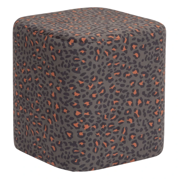 Pouf mit Leopardenmuster