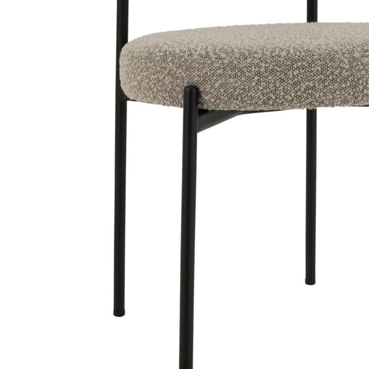Silla de salón con efecto borreguito