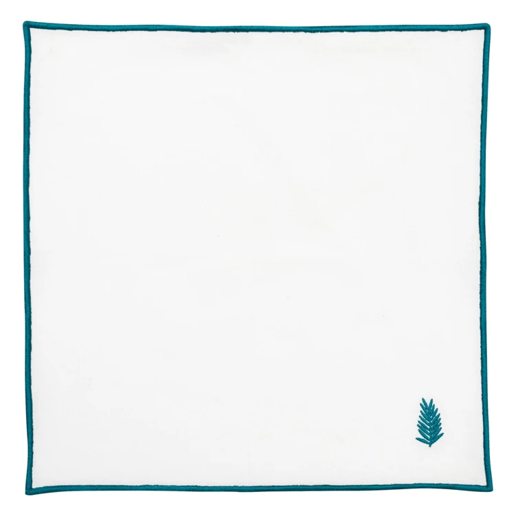 Lot de 4 serviettes de table brodées