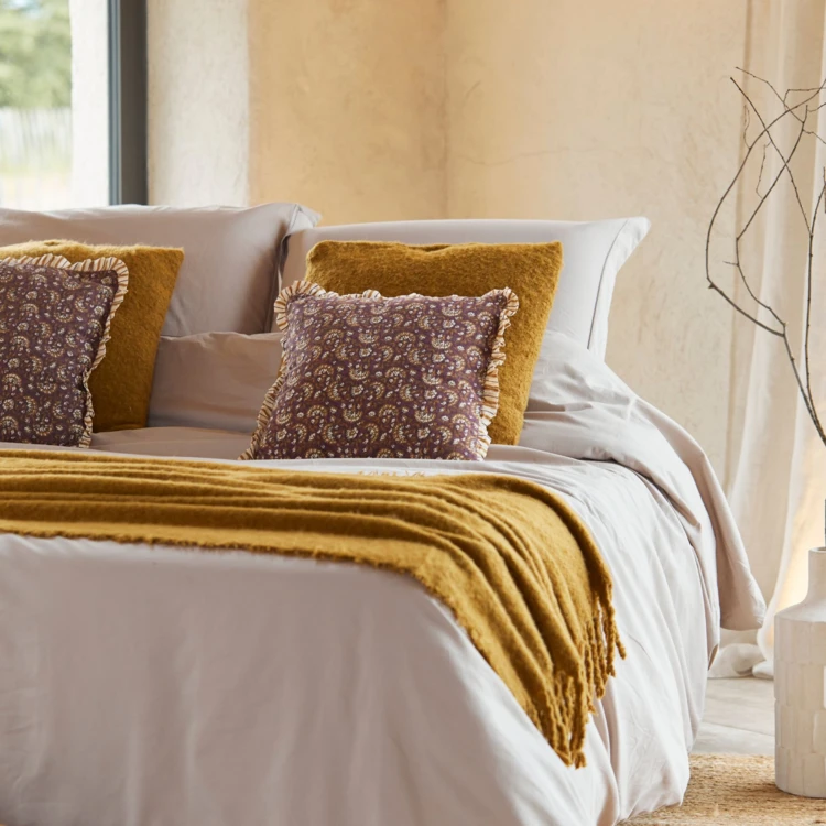 Plaid effet mohair ultra doux