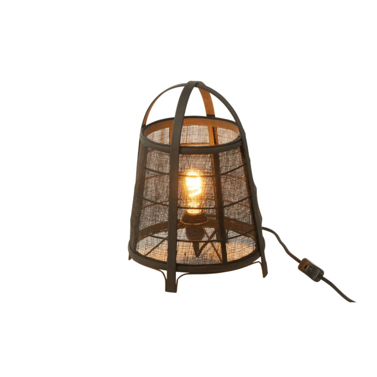 Lampe sur pied en lin style japonais