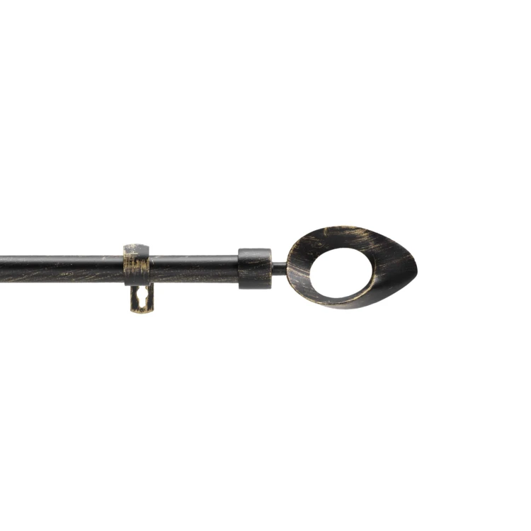 Tringle extensible en kit patiné or