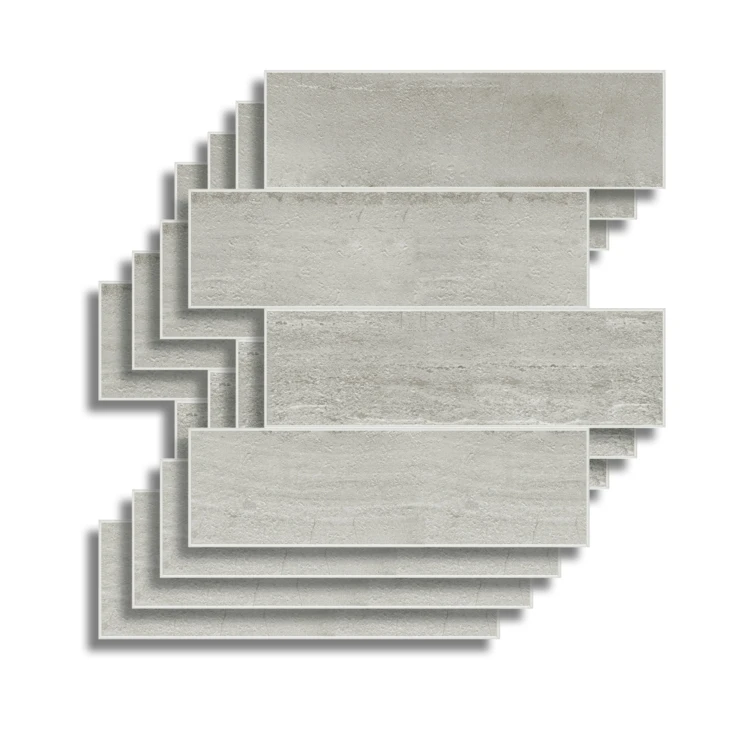 Zelfklevende 3D-wandpanelen met steeneffect, 4 stuks