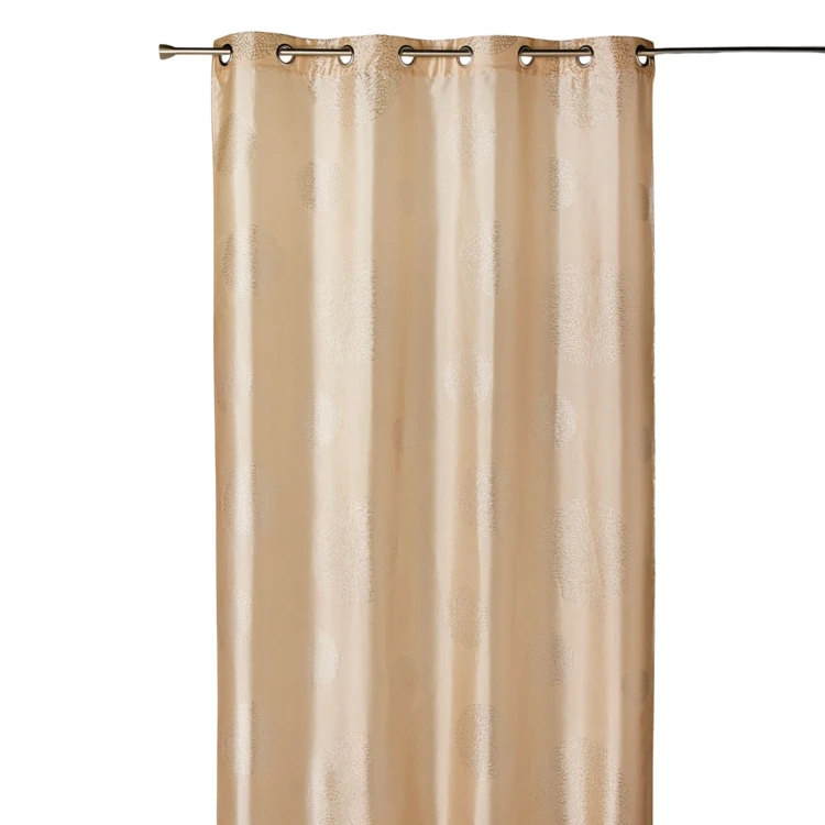 Rideau ameublement en Taffetas imprimé Argent