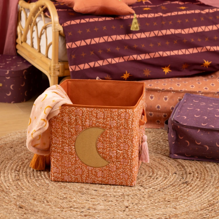 Caja plegable con asa para juguetes infantiles