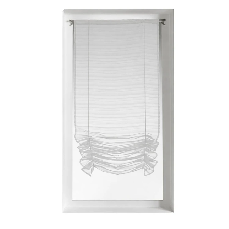 Store voilage à remonter plissé