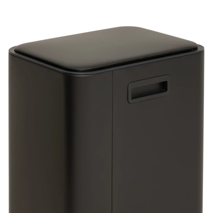 Poubelle à pédale slim en métal avec filtre anti-odeurs 50 L
