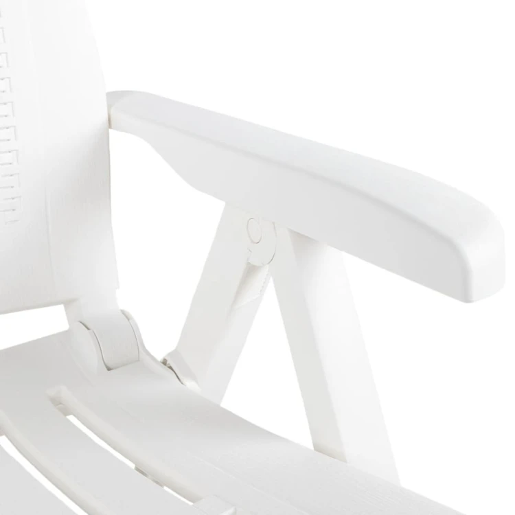 Lot de 2 chaises de jardin inclinables pliantes